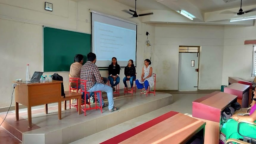 Campus discussion circle and skill-building interaction
