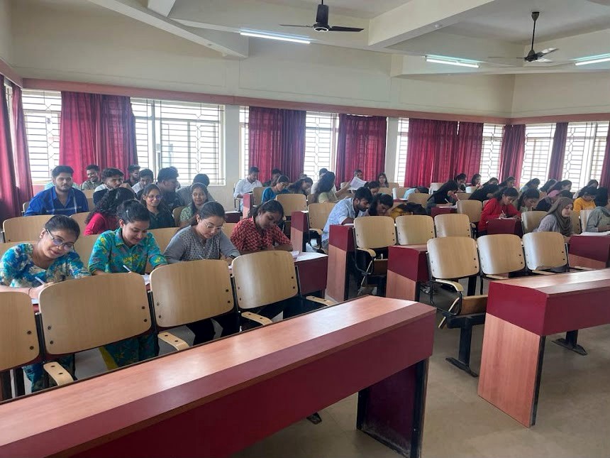 Students attending a structured career learning session